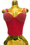 TOP ROJO CON ESTOPEROLES