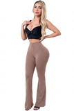 LABELLA | Leggings doble realce con faja colombiana BOOTY UP acampanado  LG7177