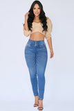 JS4309 JEAN DAMA SKINNY TRES BOTONES TRES PINZAS