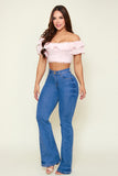 JS5041 JEAN CLASICO NINA BOOTCUT UN BOTON