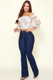 JS5041 JEAN CLASICO NINA BOOTCUT UN BOTON
