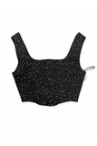CROPTOP JEANS CON BRILLOS