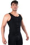 LABELLA | Chaleco Moldeador Masculino con Cierre CH3031 | Control Abdominal y Soporte de Espalda