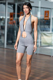 ECW245 ENTERIZO DEPORTIVO GRIS U