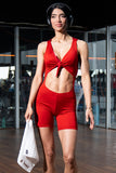 ECW253 ENTERIZO DEPORTIVO ROJO U