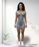 ECW244 ENTERIZO DEPORTIVO GRIS U