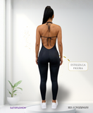 ECW252 ENTERIZO DEPORTIVO NEGRO U