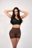 LABELLA | Short Extracorto Talle Medio Power Up Sheer Maxi SE3280 | Doble Realce y Control de Abdomen bajo