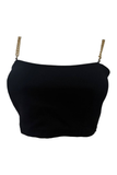 CROPTOP ESTRAPLE CON BRILLOS