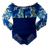 BD4323 BODY CONTROL CON ENCAJE Y ESTAMPADO DE FLORES