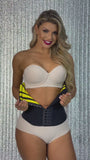 FAJA CINTURILLA CON NEOPRENO Y TELA POWERNET TALLE LARGO CON 3 NIVELES FP1023