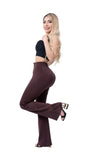 LABELLA | Leggings triple realce con faja Colombiana BBL LUXURY acampanado comprime abdomen y saca caderas LG7175