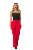 LABELLA | Leggings triple realce con faja Colombiana BBL LUXURY acampanado comprime abdomen y saca caderas LG7175
