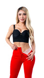 LABELLA | LG2783 LEGGINS BOOTYUP BOTA CAMPANA CON BOTÓN