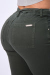 JS4128 JEANS TIPO CARGO VERDE MILITAR