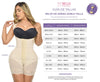 FP9571 PLUS FAJA SHORT RELOJ DE ARENA DOBLE TALLA ETAPA 2 TIRANTE ANCHO REALCE BOOTYLOVE