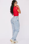 JS4306 JEANS TIPO CARGO AZUL CLARO 1 BOTÓN