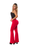 LABELLA | Leggings triple realce con faja Colombiana BBL LUXURY acampanado comprime abdomen y saca caderas LG7175