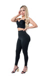 LG2715 LEGGINS CON BOTON BOOTYUP SKINNY FAJA INTERNA Y CIERRE