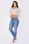 JS4311 JEANS PUSH UP 3 BOTONES A LA CADERA