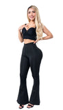 LABELLA | LG2783 LEGGINS BOOTYUP BOTA CAMPANA CON BOTÓN